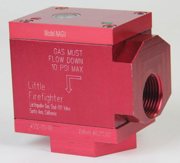 NAGV-125  1 1/4" NPT Ninety-Degree valve 5 psi max